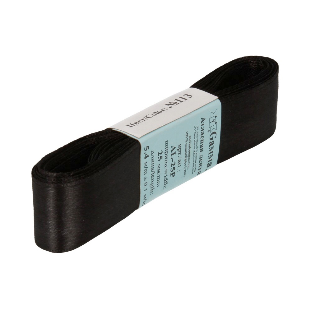 

Gamma 25 мм, 5х54 м, №113, черная, 25 мм, 5х54 м, №113, черная
