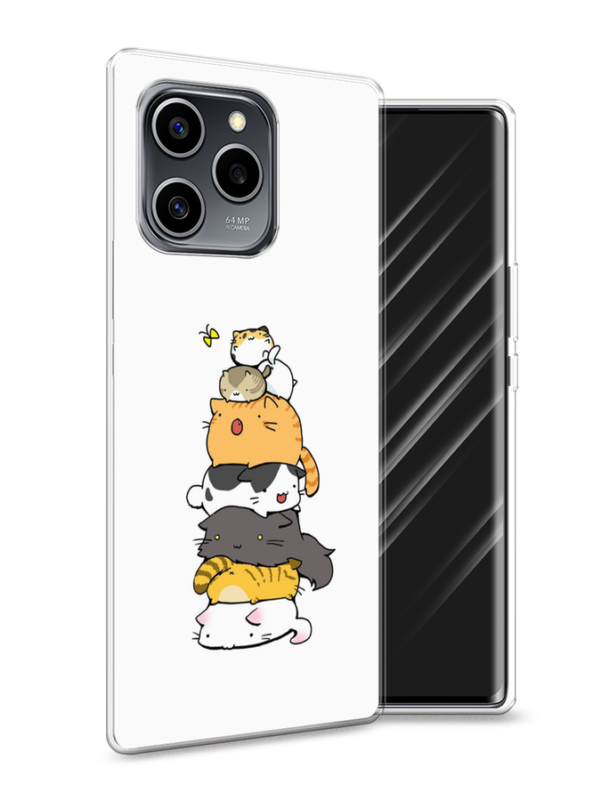 

Чехол Awog на Honor 60 SE "Бутерброд из котиков", Разноцветный, 6108050-10