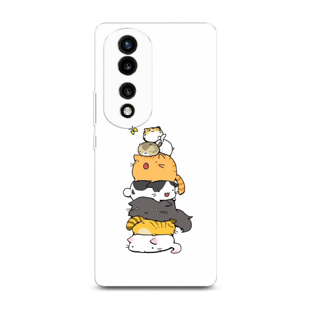 

Силиконовый чехол "Бутерброд из котиков" на Honor 70 Pro, 6108350-10