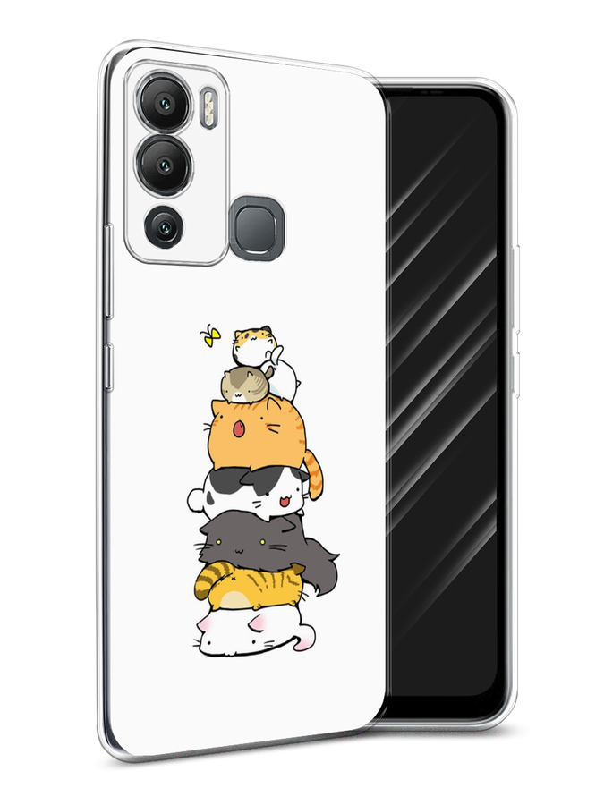 

Чехол Awog на Infinix Hot 12i "Бутерброд из котиков", Разноцветный, 3101250-10