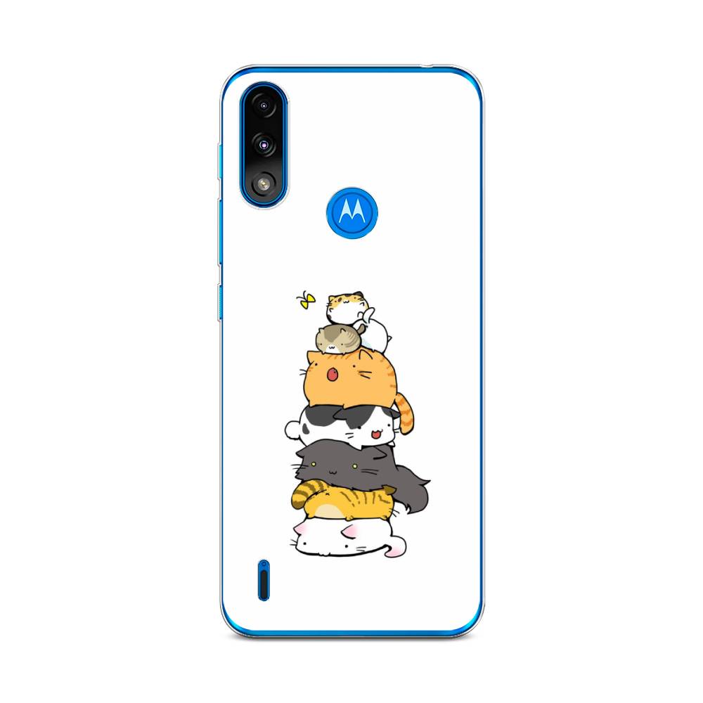 

Чехол Awog на Lenovo K13/Motorola Moto E7 Power "Бутерброд из котиков", Разноцветный, 242450-10