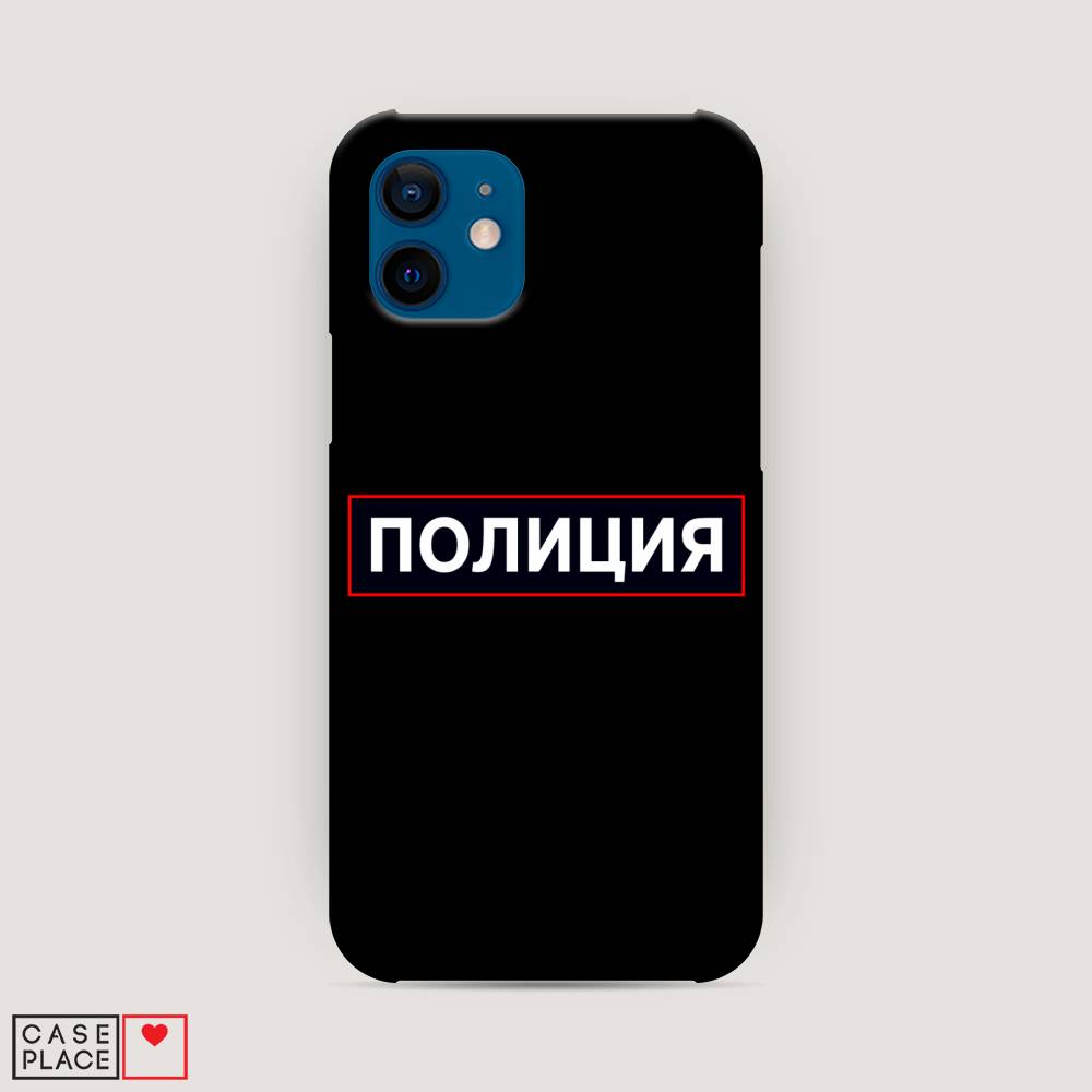 фото Пластиковый чехол "police logo" на apple iphone 12 awog