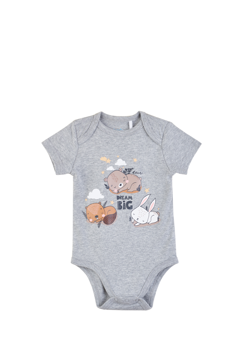 фото Боди детское kari baby aw21b02203307 светло-серый р.62