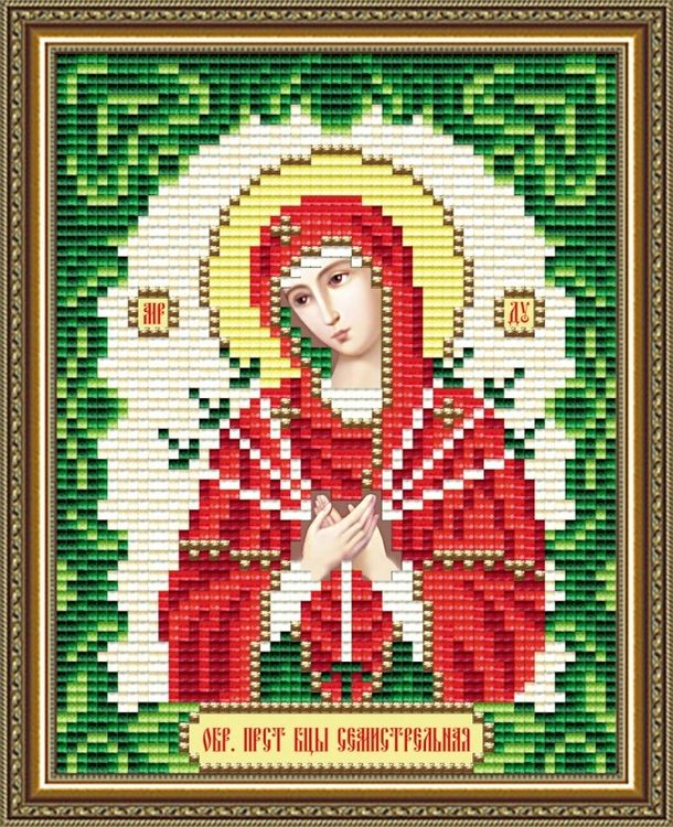 

Алмазная вышивка Арт Соло «Богородица Семистрельная»