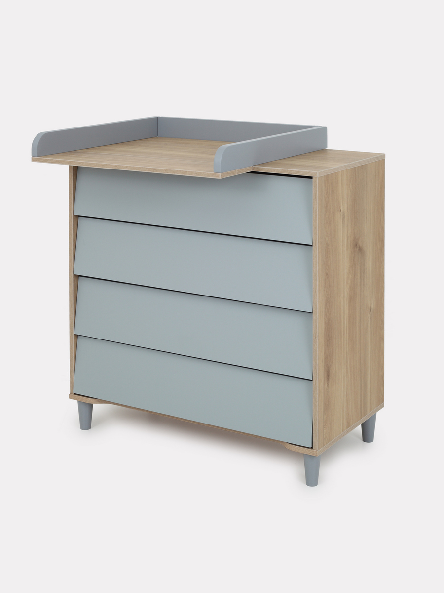 

Комод RANT BERGEN 84см 4 ящика Soft Grey, Серый, комод Bergen