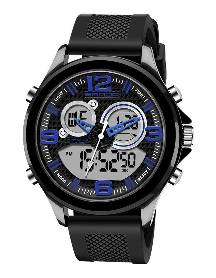 

Наручные часы мужские SANDA 02 793-3 BLACK-BLUE, 02 793-3 BLACK-BLUE