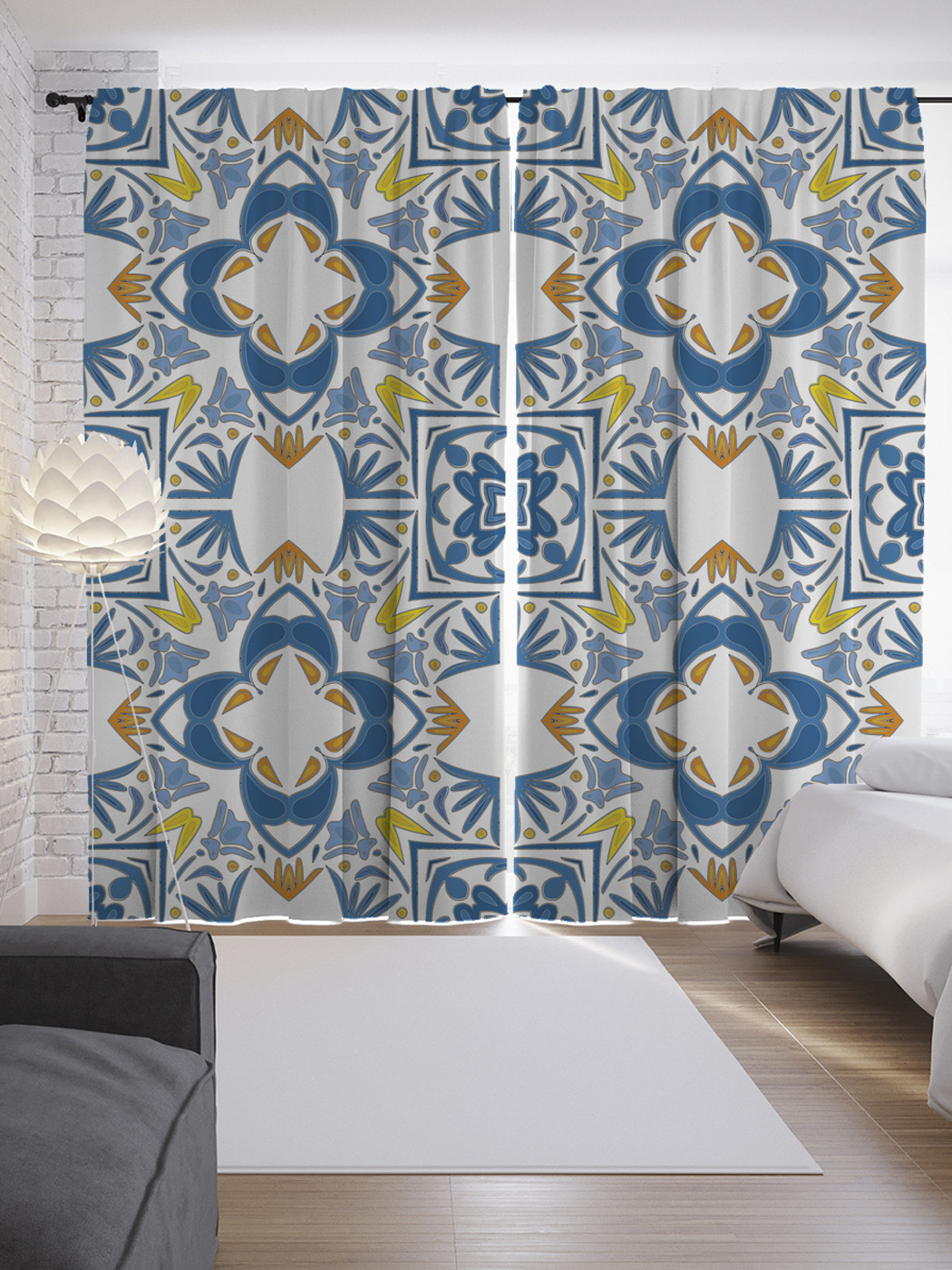 

Шторы с фотопечатью "Проявление фантазии" из сатена, 290х265 см