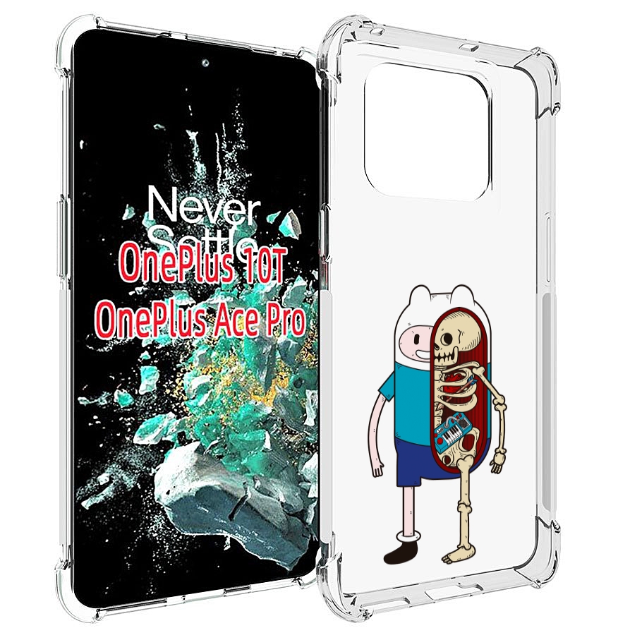 

Чехол MyPads Финн скелет для OnePlus 10T, Прозрачный, Tocco
