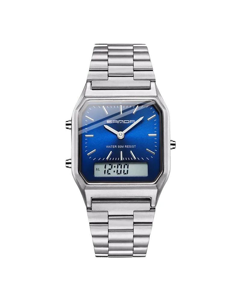 

Наручные часы мужские SANDA 02 747-3 SILVER-BLUE, 02 747-3 SILVER-BLUE