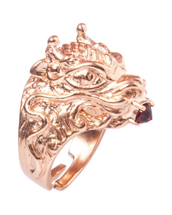 

кольцо MIDGARD FaceOfDragon5626Gold UNI золотой+красный
