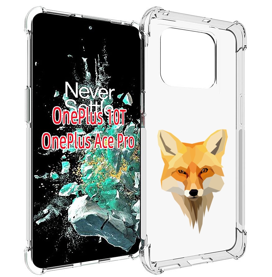 

Чехол MyPads голова-лисы для OnePlus 10T, Прозрачный, Tocco