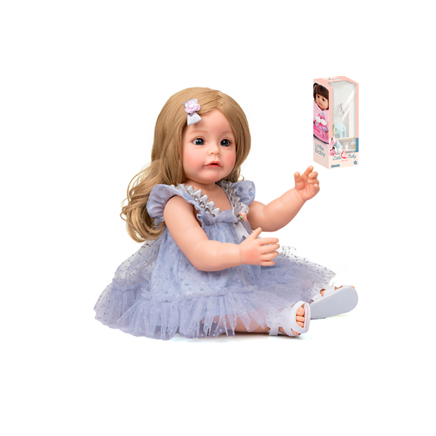 

Кукла Amore Bello силиконовая реалистичная, Реборн, подвижные части тела, JB0211285
