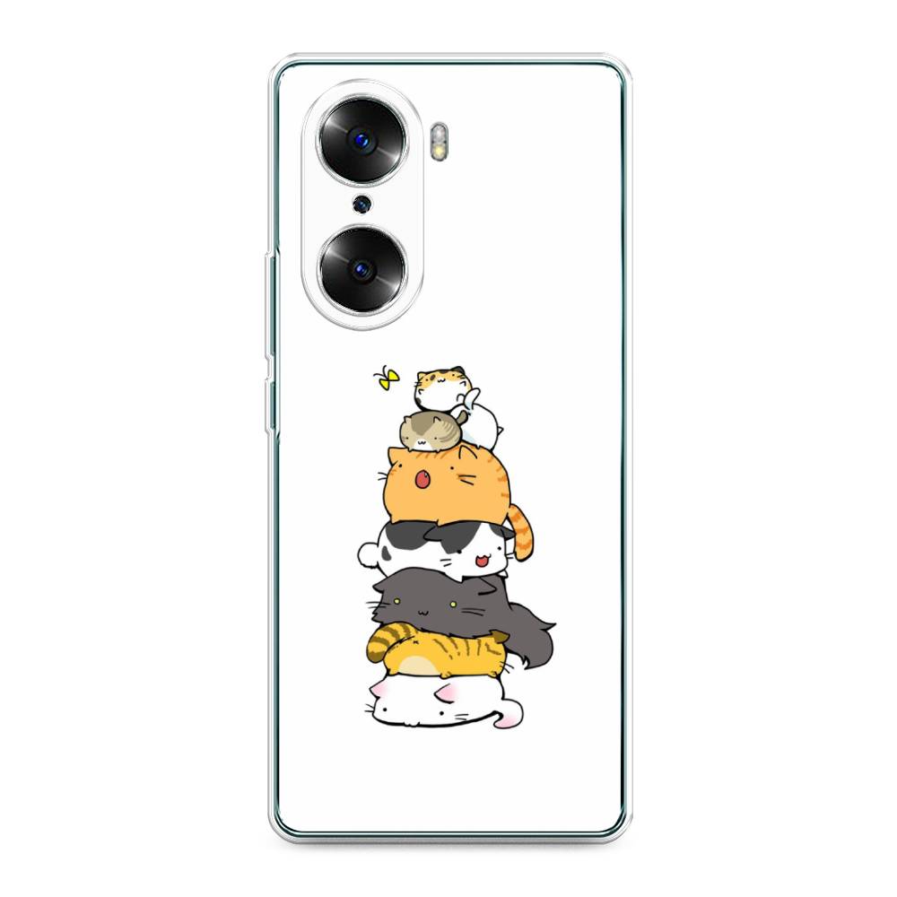 

Чехол Awog на Honor 60 "Бутерброд из котиков", Разноцветный, 6106650-10