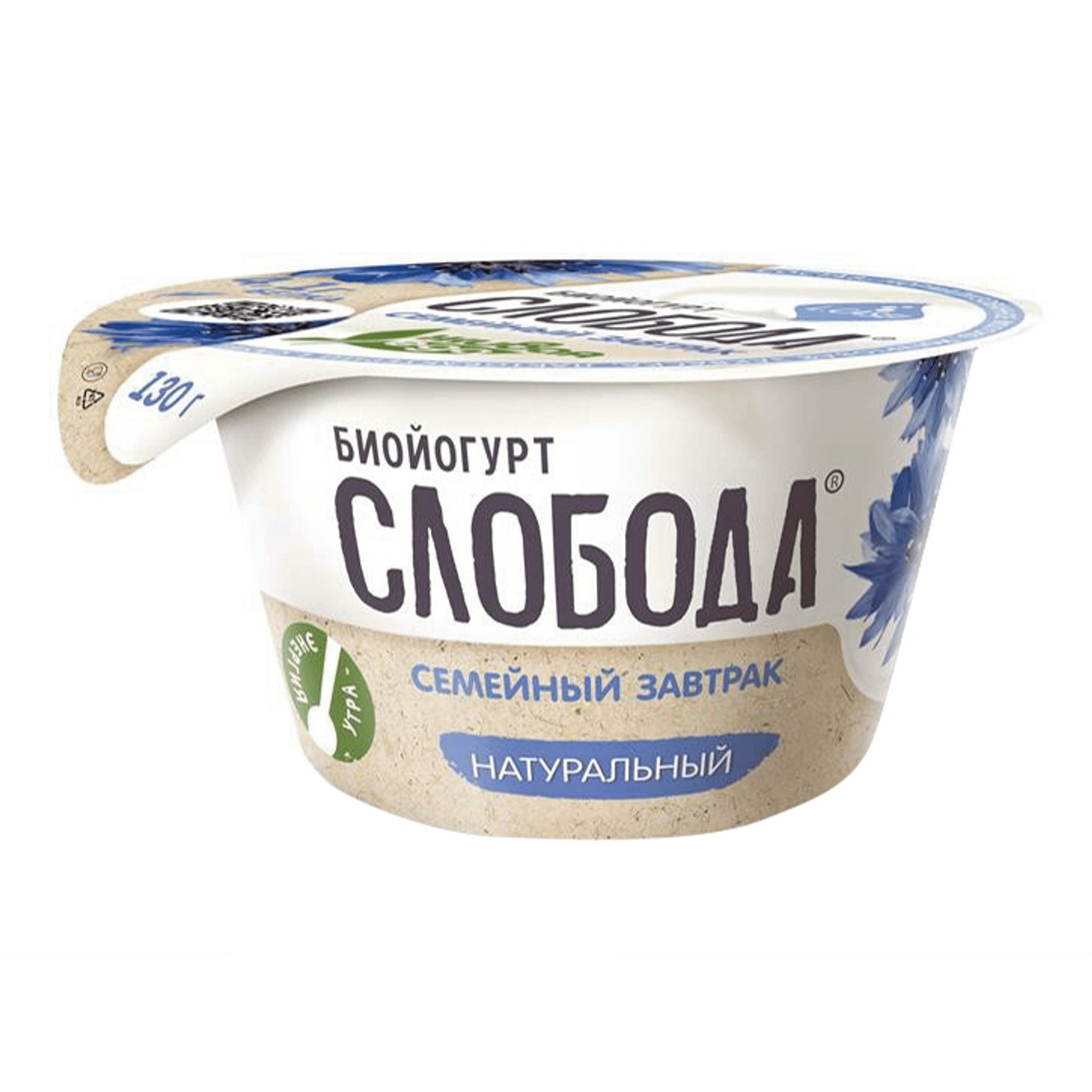 

Биойогурт Слобода Натуральный 5,8% БЗМЖ 130 г