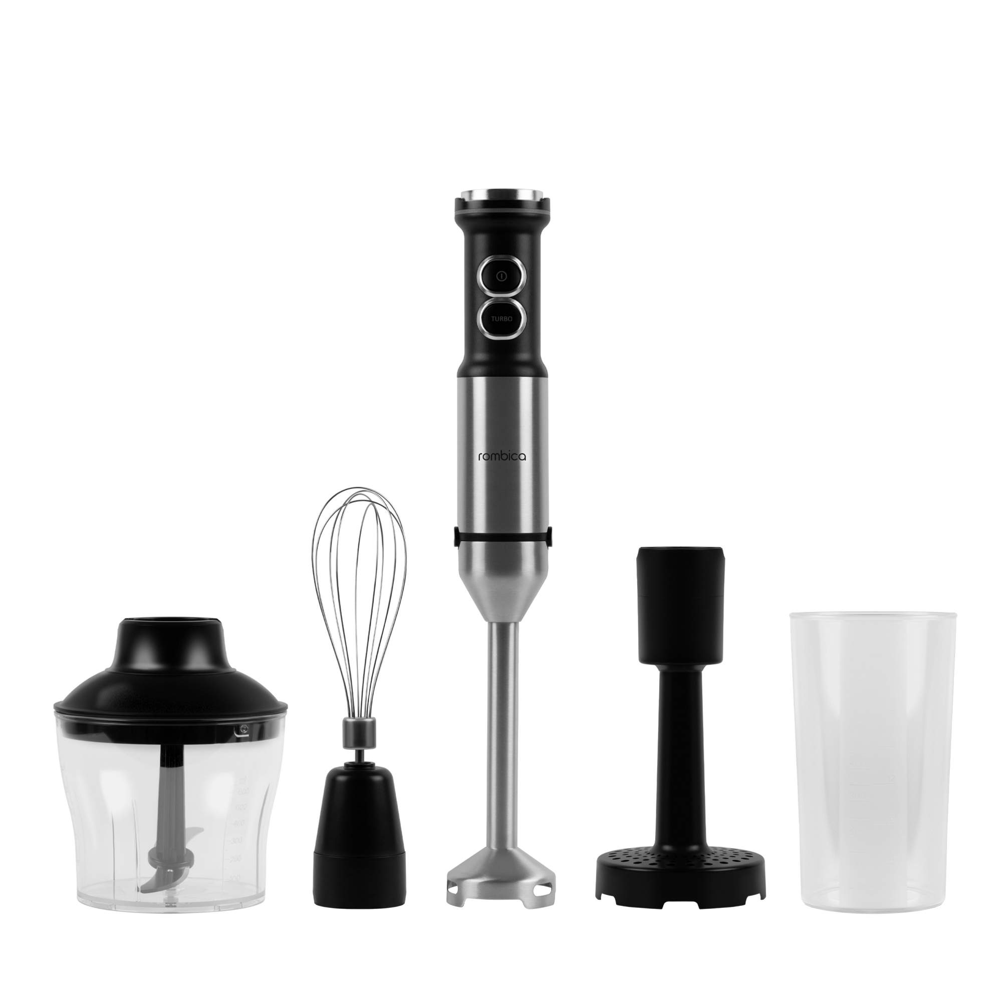 

Погружной блендер Rombica myKitchen RMBL-003 серебристый, черный, myKitchen RMBL-003
