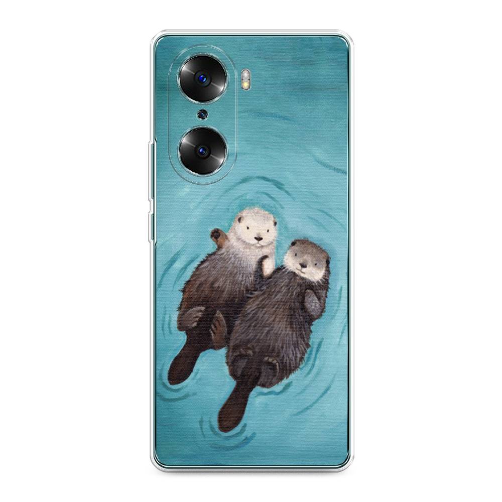

Чехол Awog на Honor 60 "Парочка бобров", Разноцветный, 6106650-10