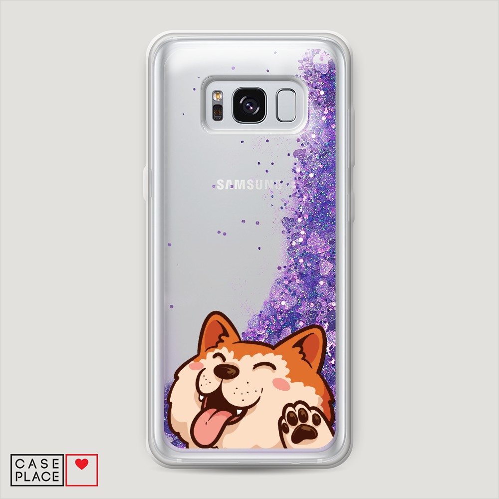 

Чехол Awog на Samsung Galaxy S8 Plus "Акита-ину машет", Разноцветный, 24892-1