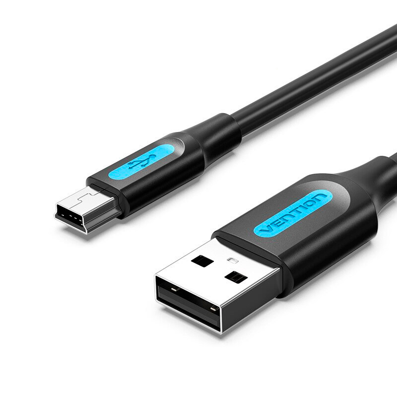 Кабель Vention USB A - Mini B вилка-вилка 2м COMBH черный 650₽