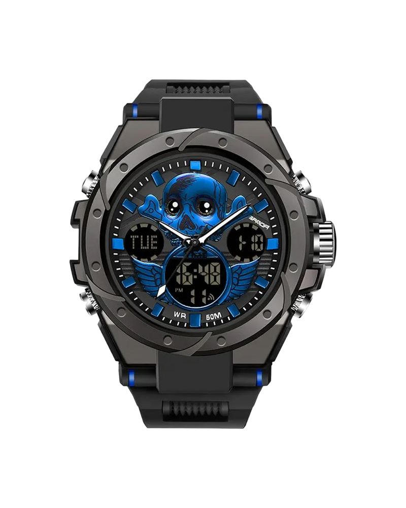 

Наручные часы мужские SANDA 02 6087-3 BLACK-BLUE N, 02 6087-3 BLACK-BLUE N