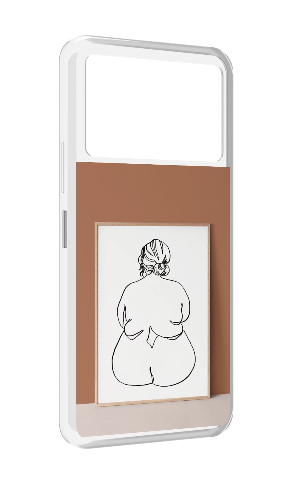 

Чехол MyPads Body Positive Female Figure Line Art женский для Infinix NOTE 12 VIP (X672), Прозрачный, Tocco