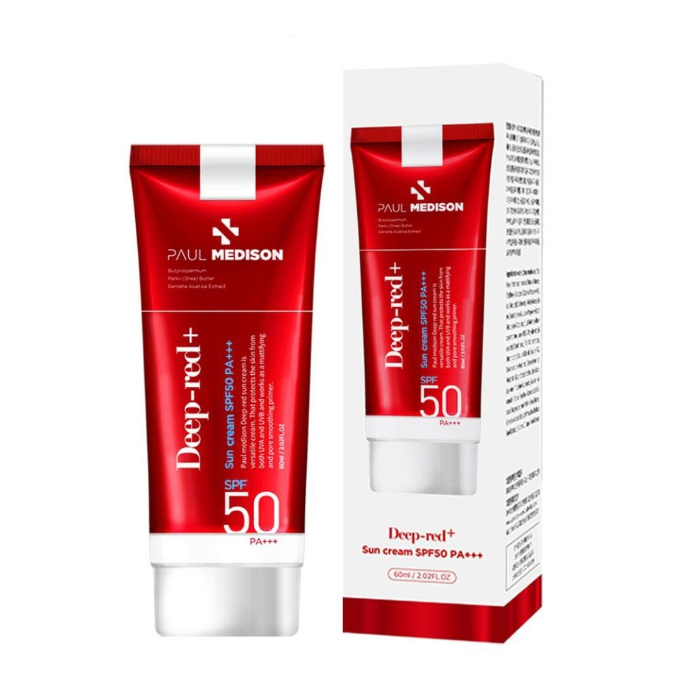 

Солнцезащитный крем Paul Medison Deep-red Sunscreen SPF50 PA+++, 60 мл