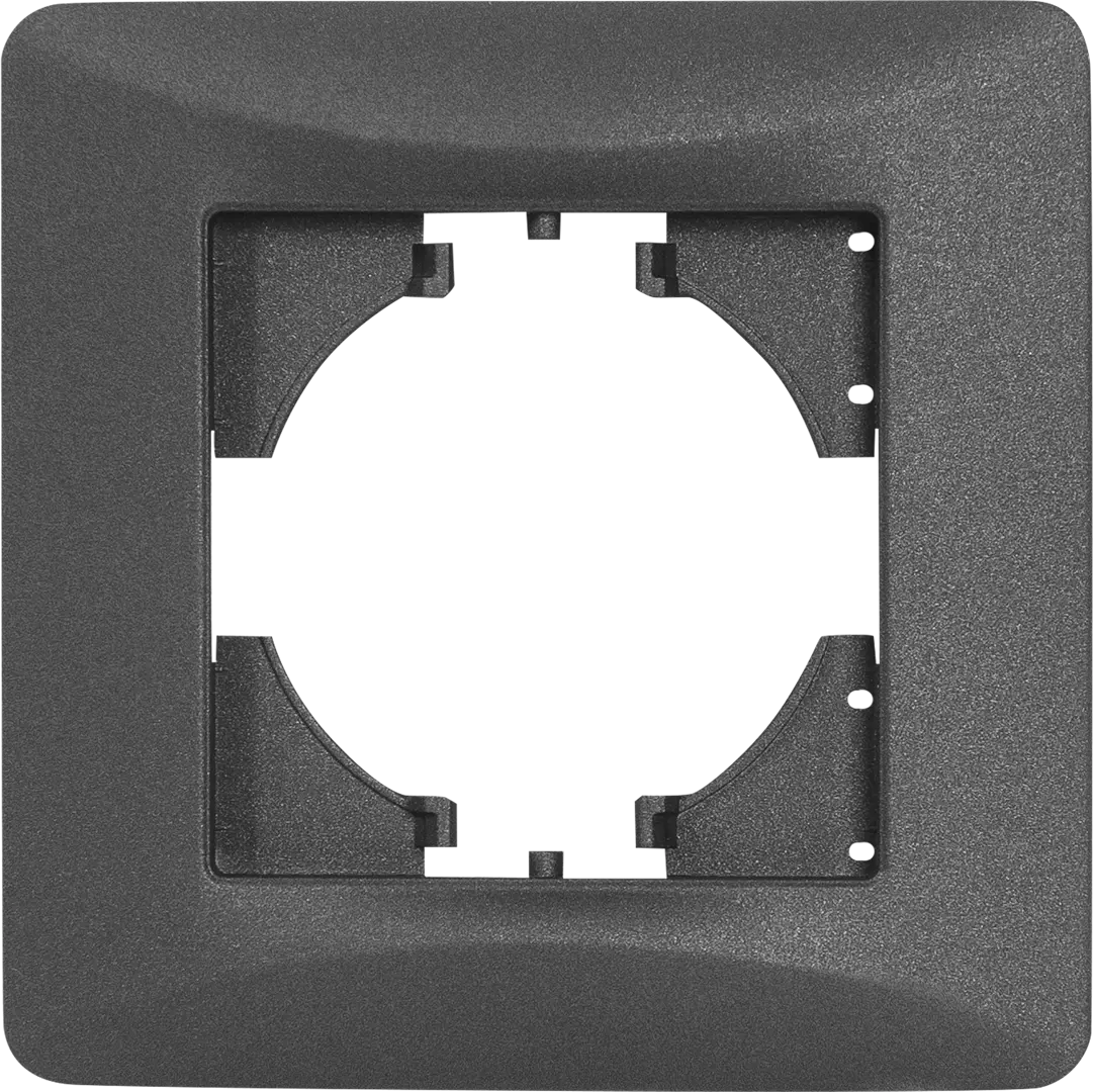 Рамка для розеток и выключателей Gusi Electric Ugra С1110-010 1 пост цвет графит рамка на 1 пост schneider electric unica mgu4 702 26