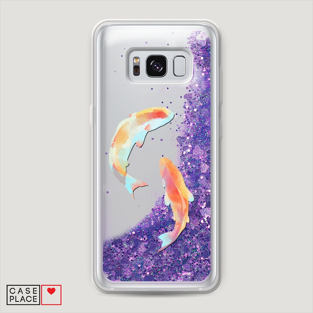 

Чехол Awog на Samsung Galaxy S8 Plus "Акварельные карпы", Разноцветный, 24892-1