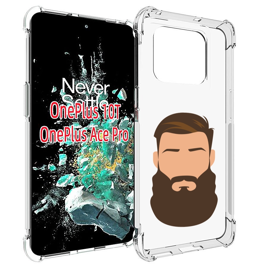 

Чехол MyPads густая-борода для OnePlus 10T, Прозрачный, Tocco