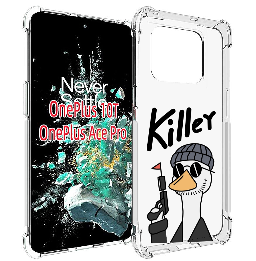 

Чехол MyPads гусь-с-пистолет для OnePlus 10T, Прозрачный, Tocco