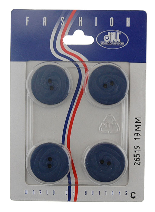 

Пуговицы, размер 19мм, пластик, Dill, 026519/19-4