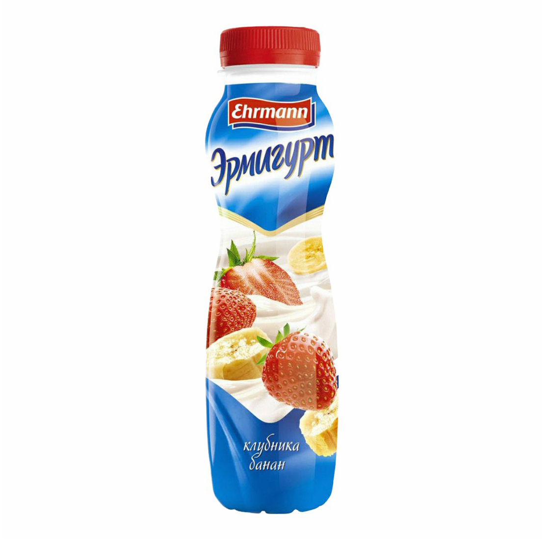 

Питьевой йогурт Эрмигурт клубника-банан 1,2% БЗМЖ 290 г