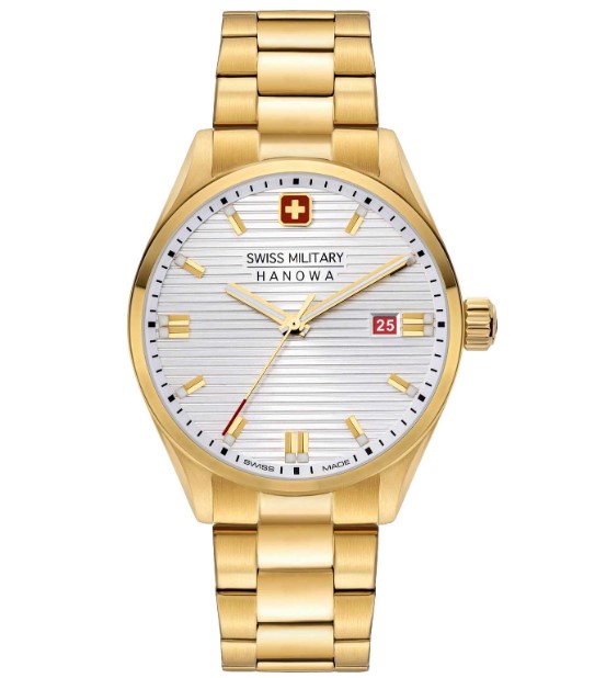 

Наручные часы мужские Swiss Military Hanowa SMWGH2200110 золотистые, SMWGH2200110