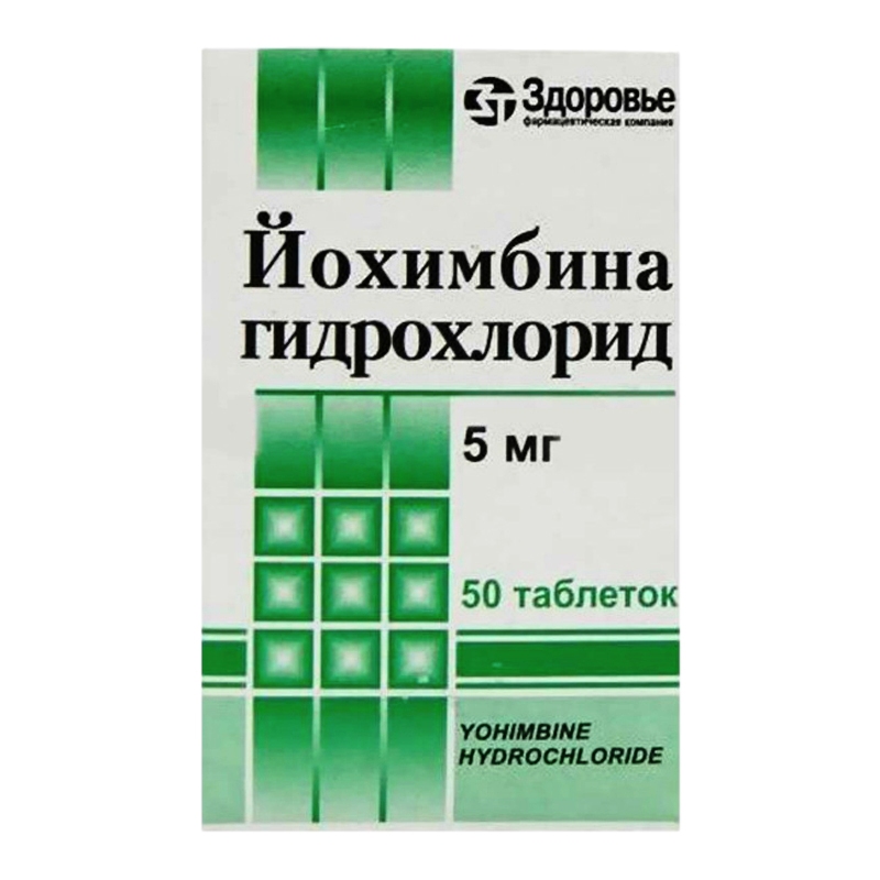 

Йохимбин таблетки 5 мг 50 шт.