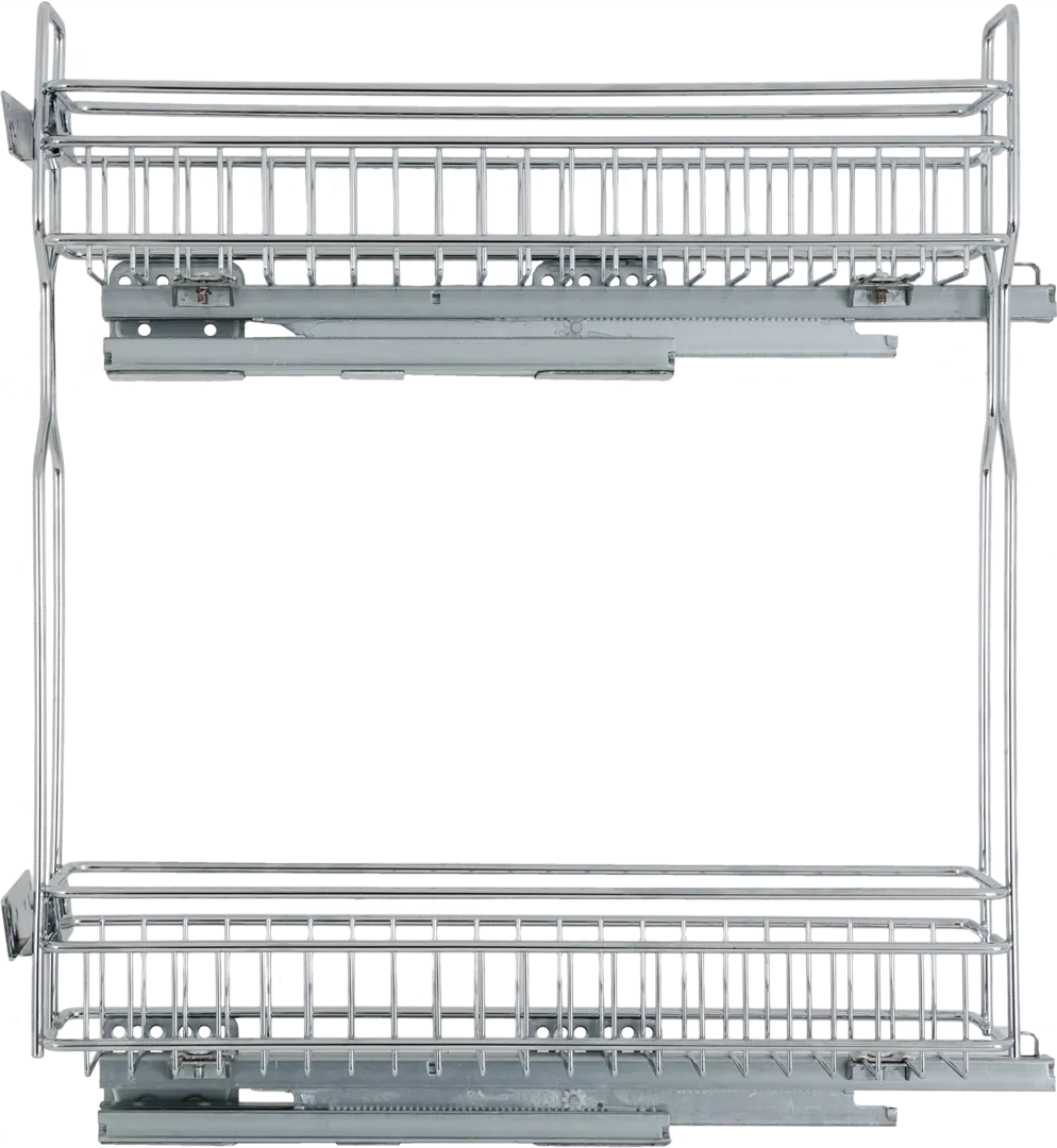 Корзина выдвижная Jet с доводчиком для напольного шкафа 15 см хром 100065712139 серебристый