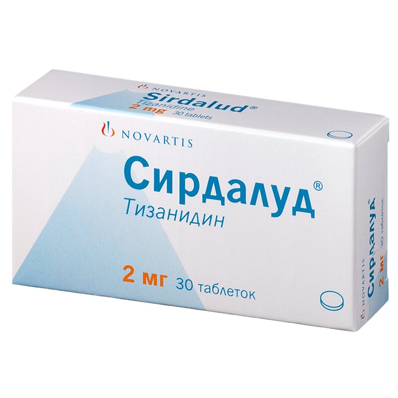 

Сирдалуд таблетки 2 мг 30 шт.
