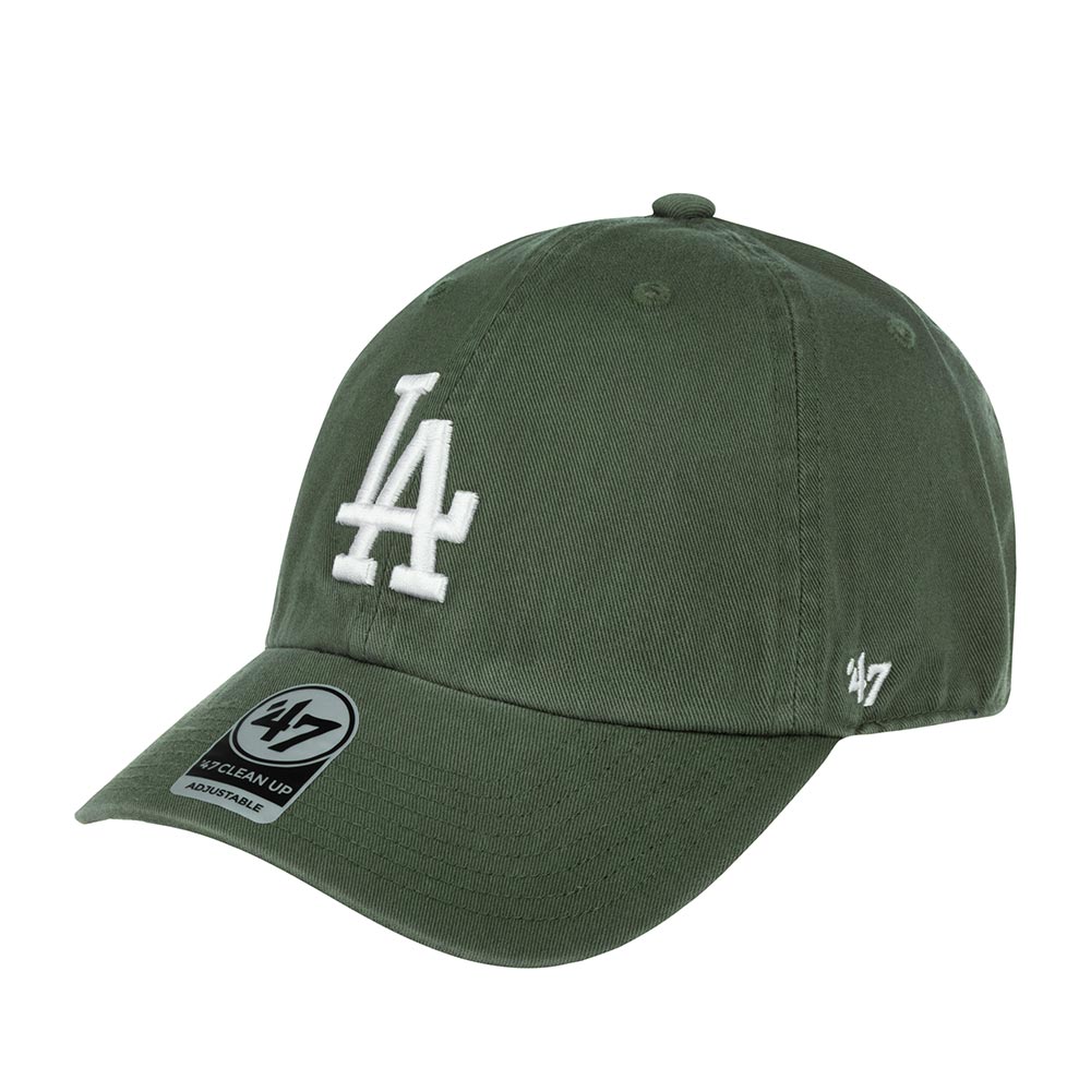 Бейсболка унисекс 47 BRAND B-RGW12GWSNL Los Angeles Dodgers MLB оливковая, one size