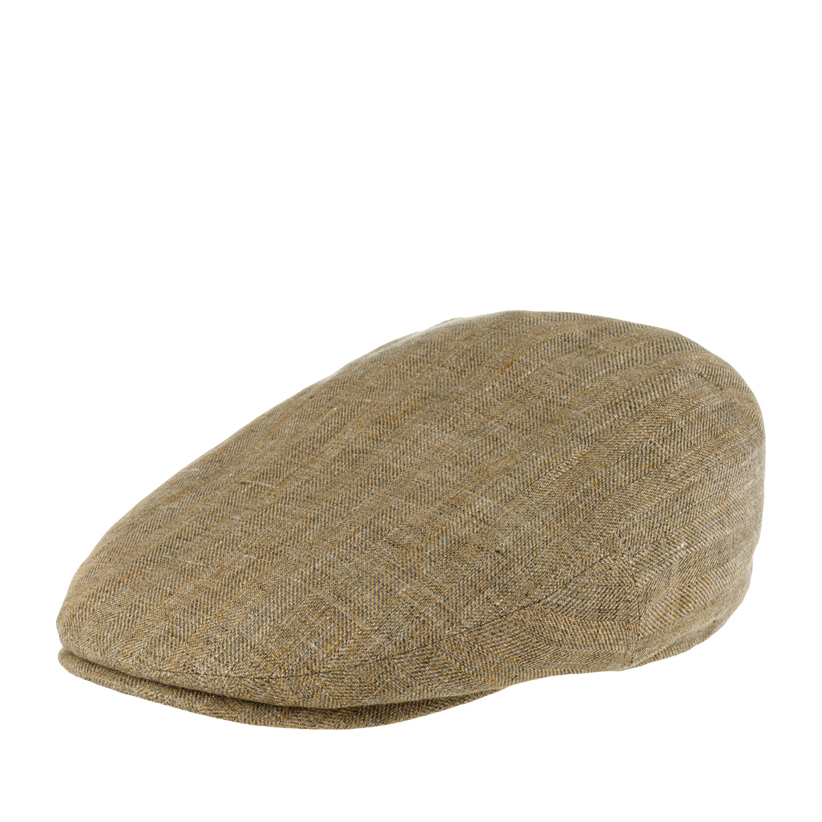 Кепка унисекс Lierys 6213504 DRIVER CAP LINEN HERRINGBONE светло-коричневая, р.57