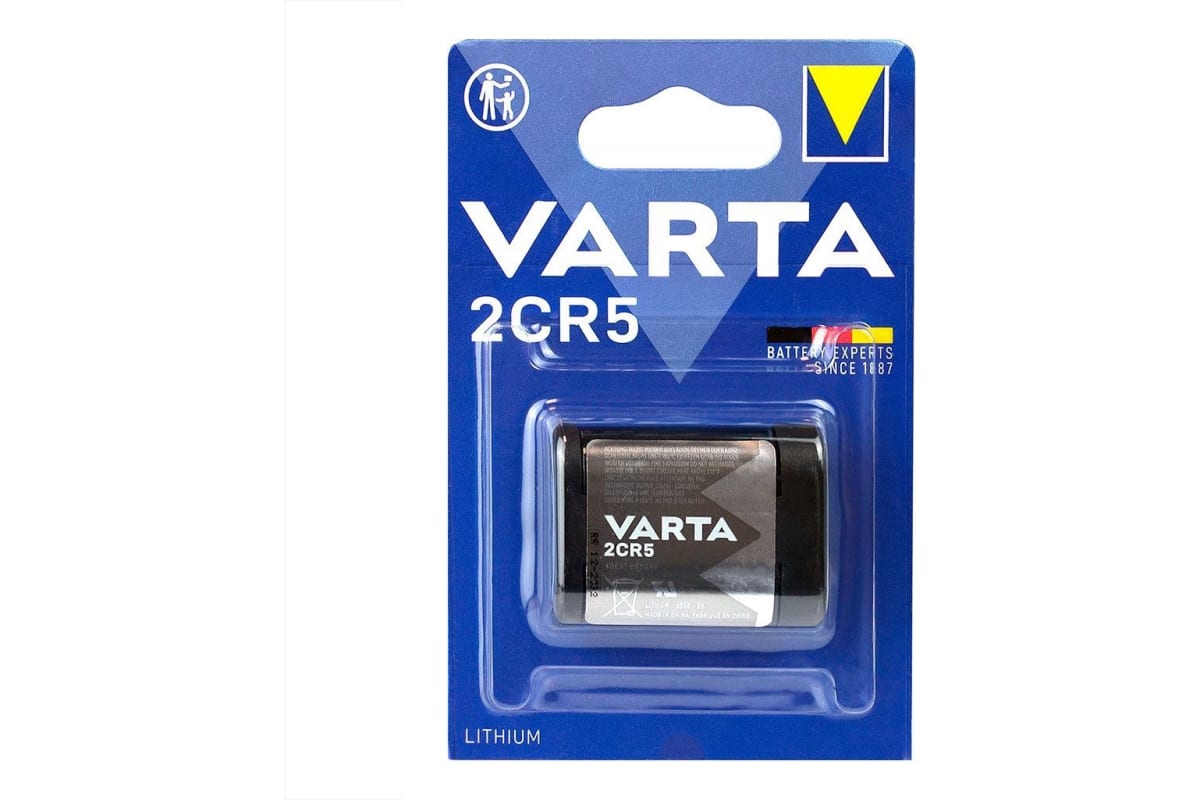 2CR5 Батарейка VARTA Lithium BL1,  1 шт.