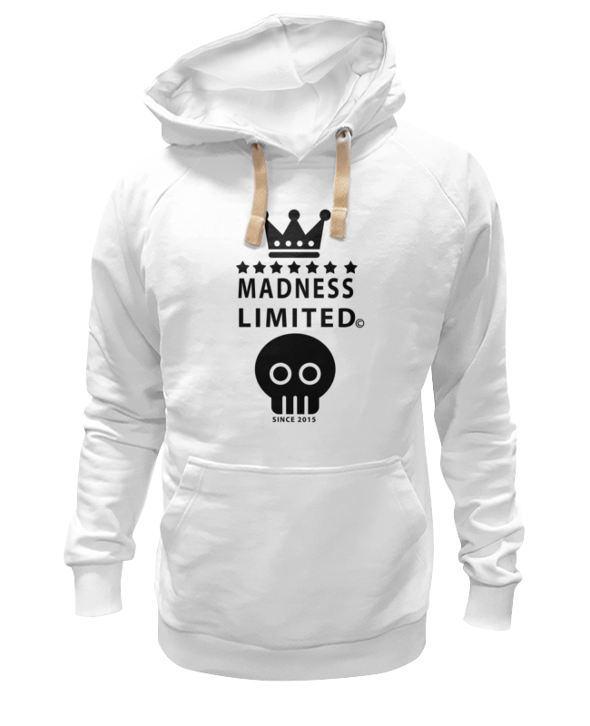

Худи унисекс Printio Madness белое XL, Белый, Madness