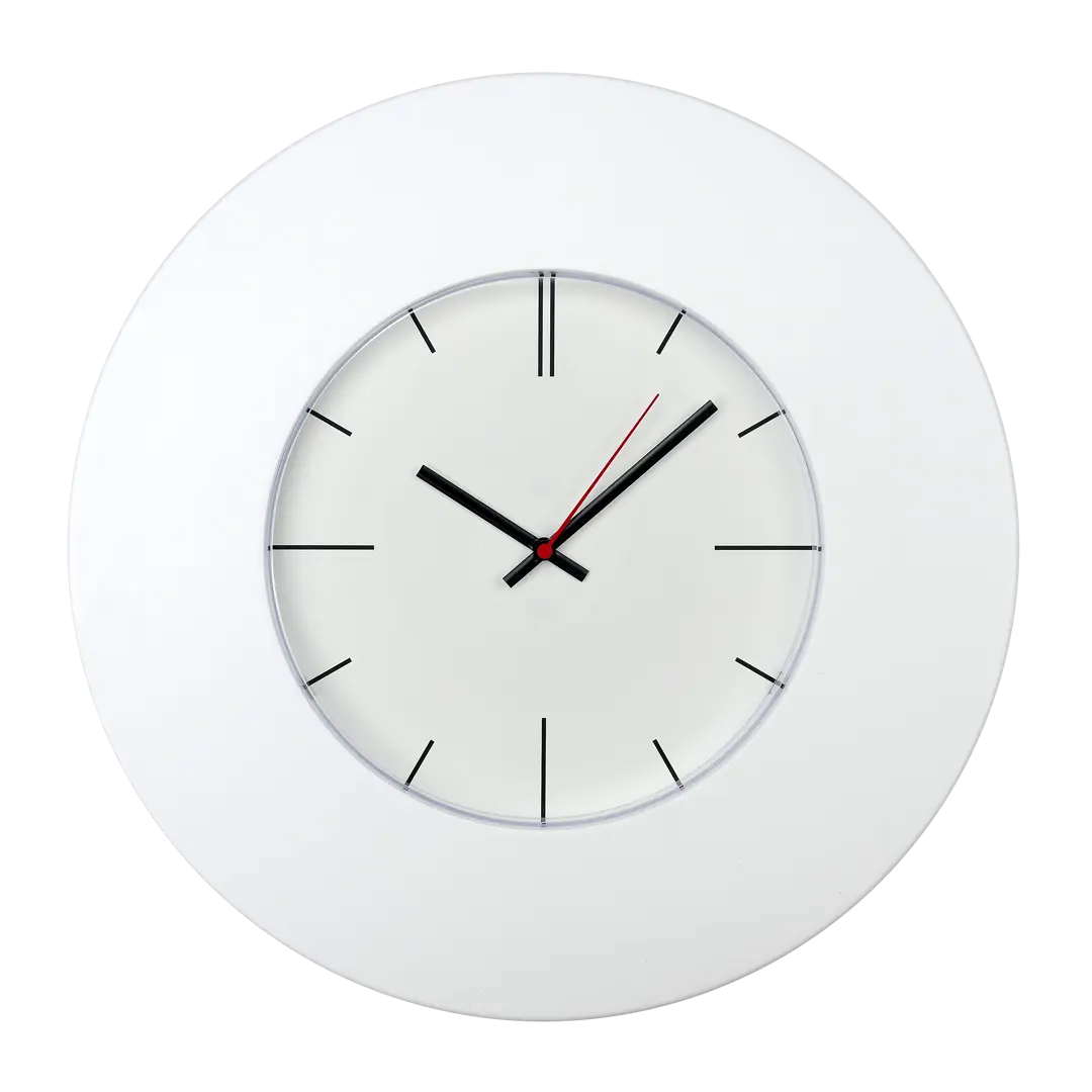 Часы настенные Новелла 37,6 см цвет белый