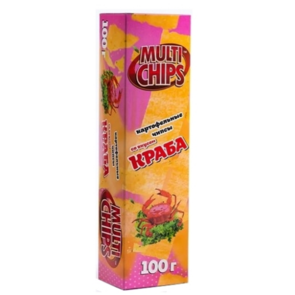 

Чипсы картофельные MultiChips Краб 100 г