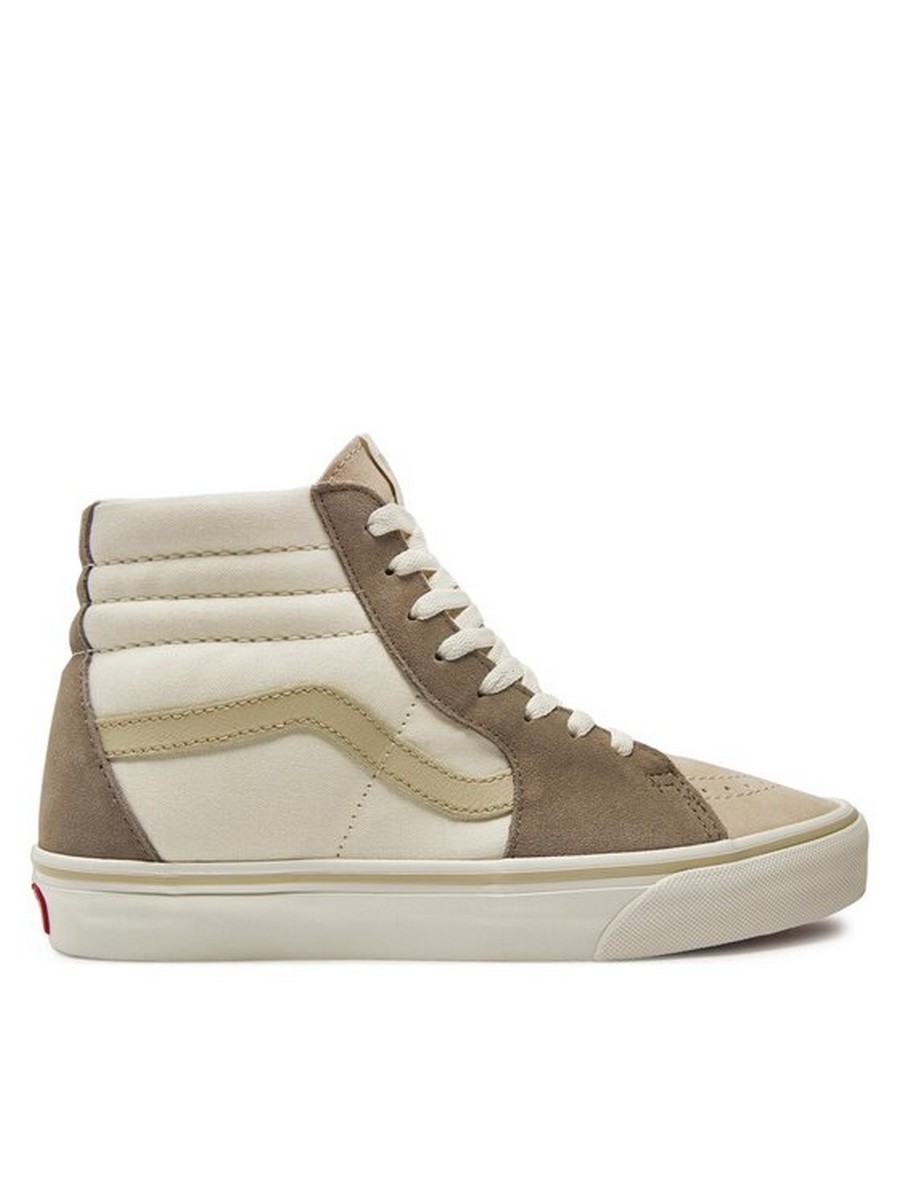 

Кеды женские Vans Sk8-Hi VN000CMXBGF1 бежевые 36.5 EU, Бежевый, Sk8-Hi VN000CMXBGF1