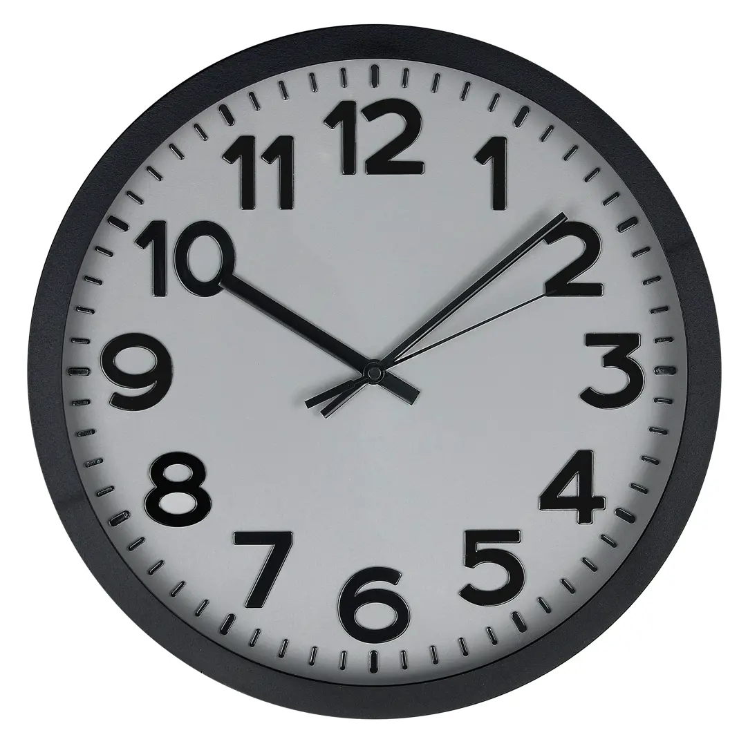 Часы настенные Готика 30 см цвет серый