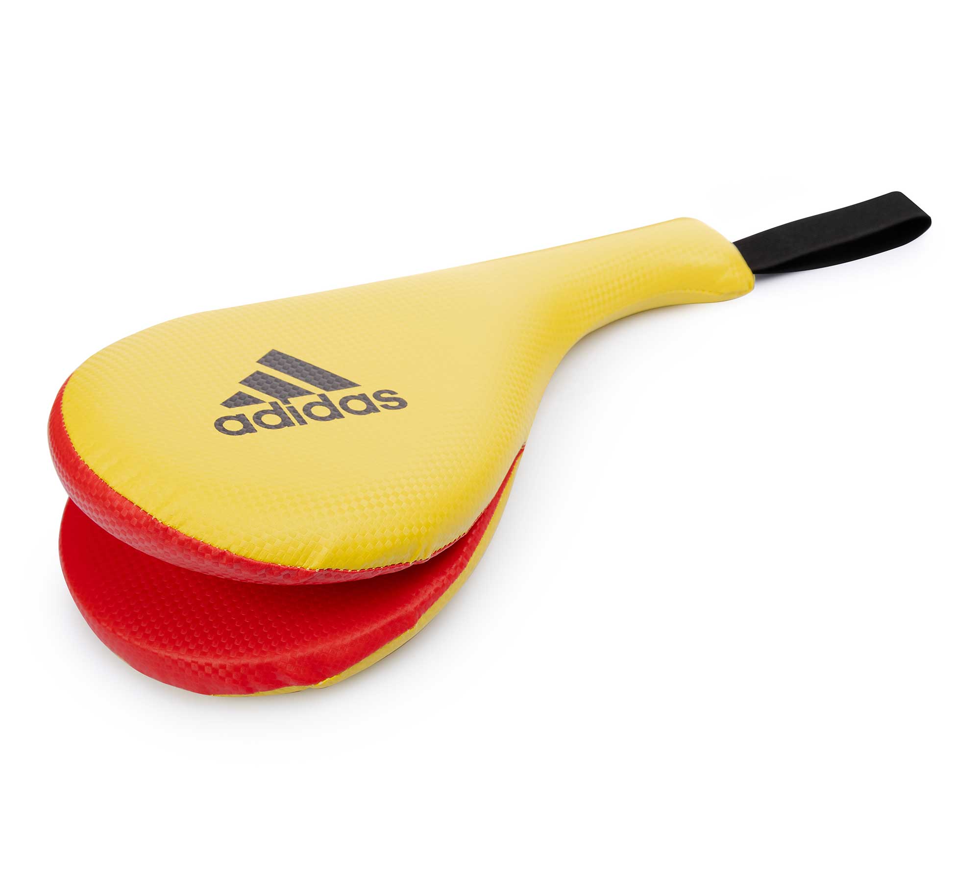 фото Ракетка для тхэквондо двойная kids double target mitt желто-красная (размер xs) adidas