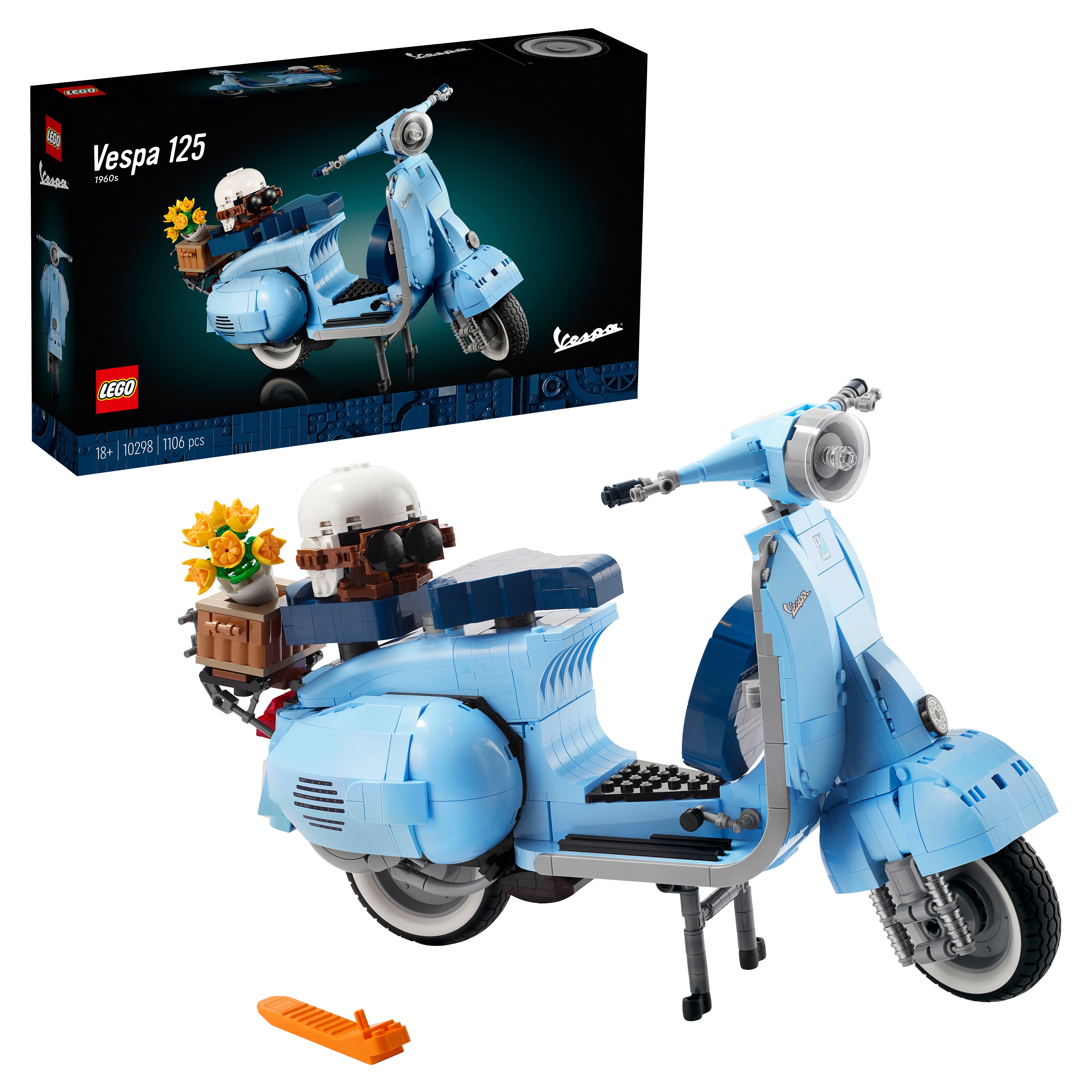 Конструктор LEGO Icons 10298 Vespa 125 maisto 1 18 2017 vespa gts 300 motorcycle replicas with authentic details motorcycle model collection gift toy