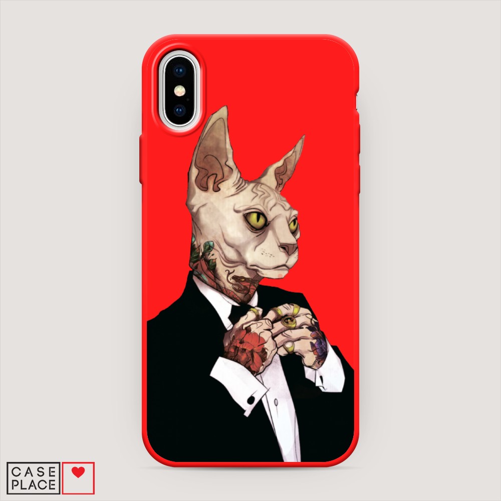 

Чехол Awog на Apple iPhone XS (10S) / Айфон XS (10S) "Татуированный сфинкс", Разноцветный, 11853-1