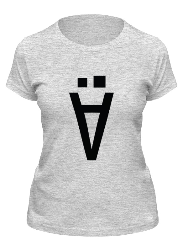 

Футболка женская Printio Футболка бородатый буквизм серая M, Серый, Футболка бородатый буквизм