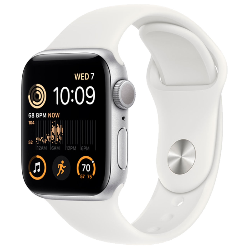 

Смарт-часы Apple SE GPS 44mm Silver Aluminium/White (MNK23) (2022), SE GPS