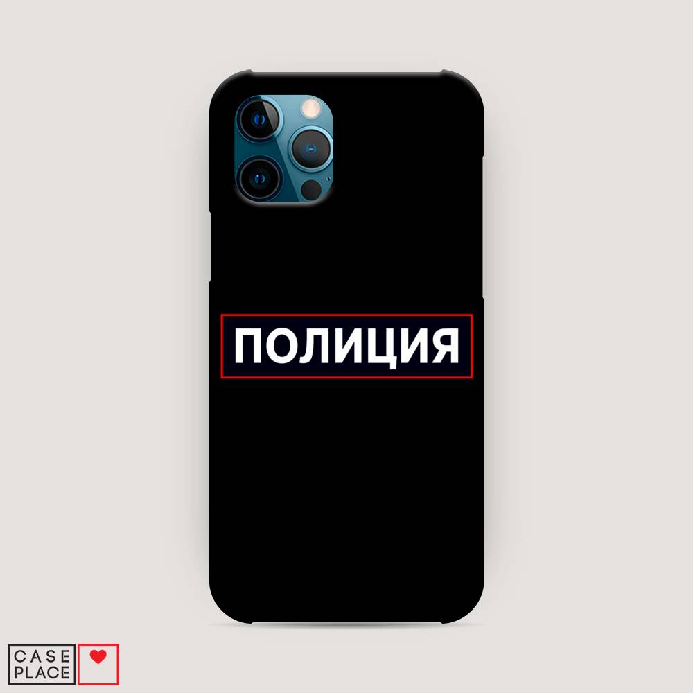 фото Пластиковый чехол "police logo" на apple iphone 12 pro awog