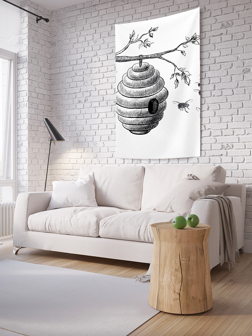 

Вертикальное фотопанно на стену JoyArty Пчелиный улей 100x150 см, Пчелиный улей